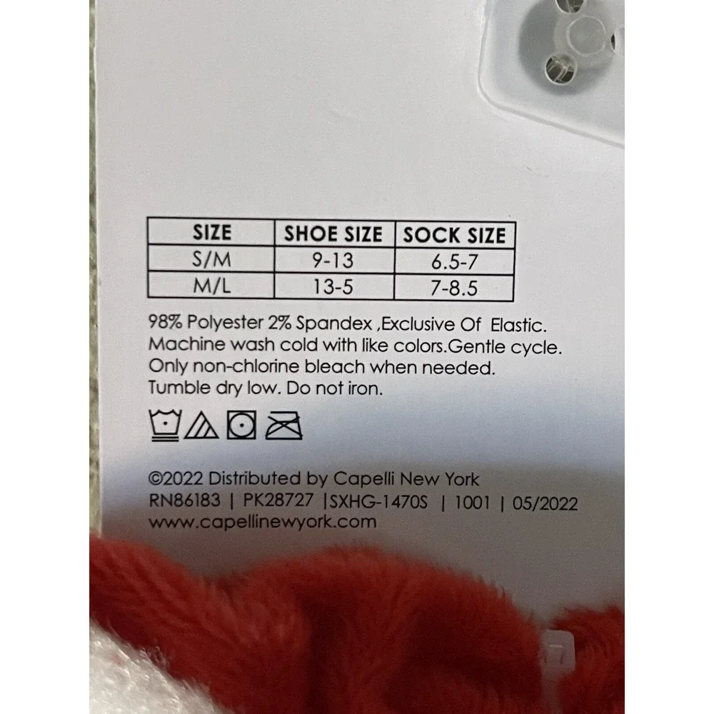 Capelli New York Christmas Girls No Show Socks 10 Pairs S/M Shoes 9-13 New